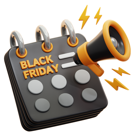 Black Friday Aktion  3D Icon