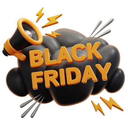 Black Friday Aktion  3D Icon