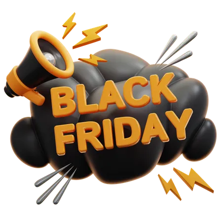 Black Friday Aktion  3D Icon