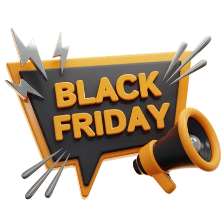 Black Friday Aktion  3D Icon