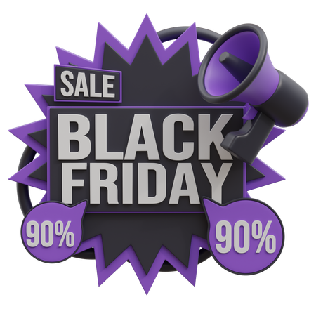Black Friday Aktion  3D Icon