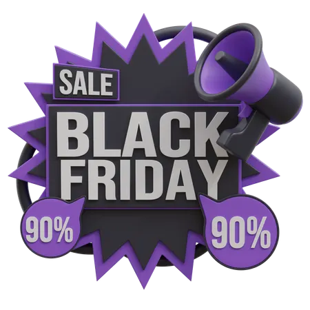 Black Friday Aktion  3D Icon