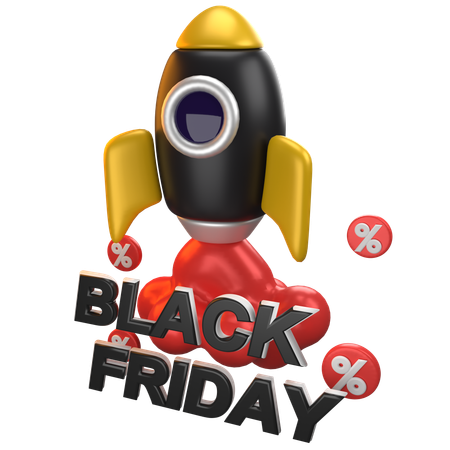 Black Friday Angebot  3D Icon