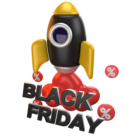 Black Friday Angebot  3D Icon