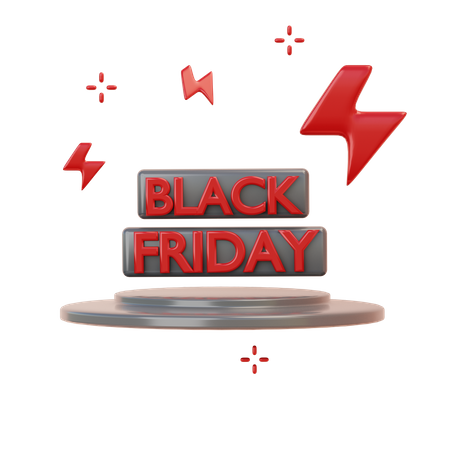 Black Friday Angebot  3D Illustration