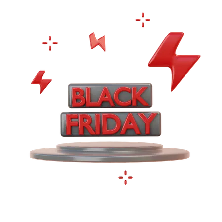 Black Friday Angebot  3D Illustration