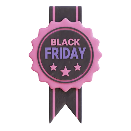 Black Friday Badge  3D Icon