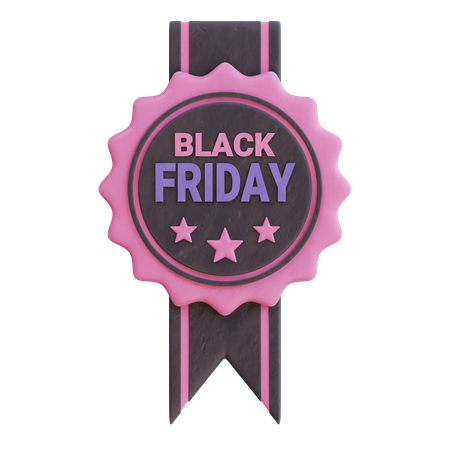 Black Friday Badge  3D Icon