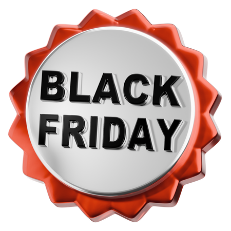 Black Friday Badge  3D Icon