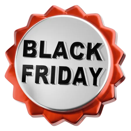 Black Friday Badge  3D Icon