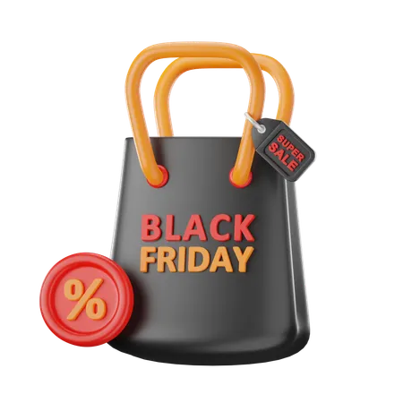 Black Friday Bag  3D Icon
