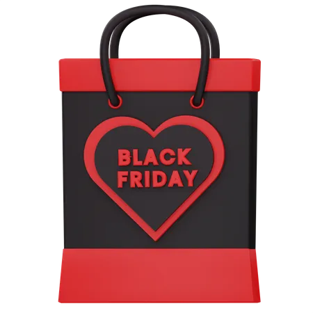 Black Friday Bag  3D Icon