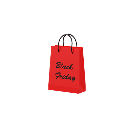 Black Friday Bag  3D Icon