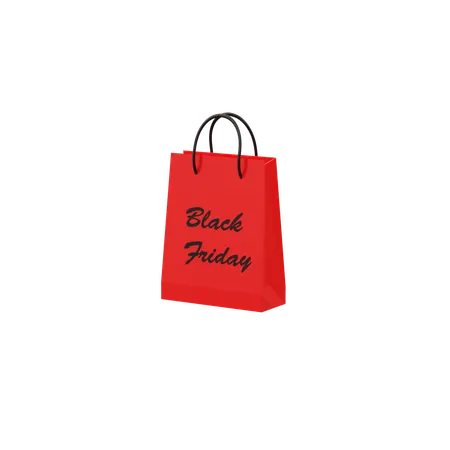 Black Friday Bag  3D Icon