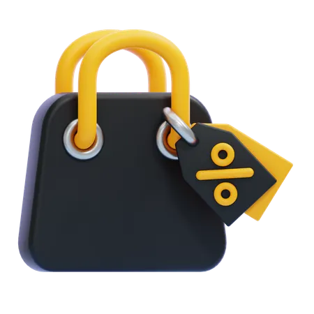 BLACK FRIDAY BAG  3D Icon