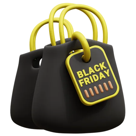 Black Friday Bag  3D Icon