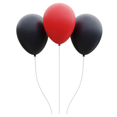 Black Friday Balloon  3D Icon