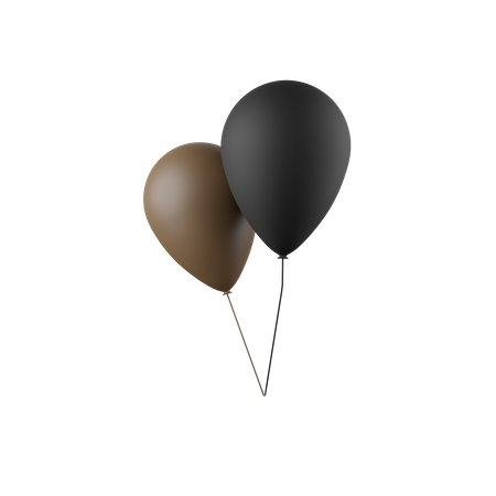Black Friday Balloon  3D Icon
