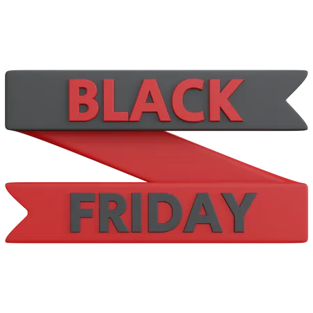 Black Friday Banner  3D Icon
