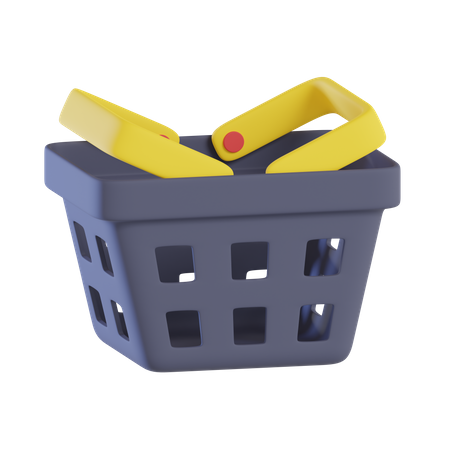 Black Friday Basket  3D Icon