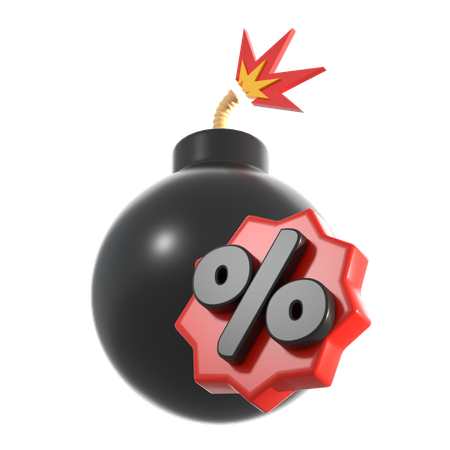 Black Friday Bomb  3D Icon