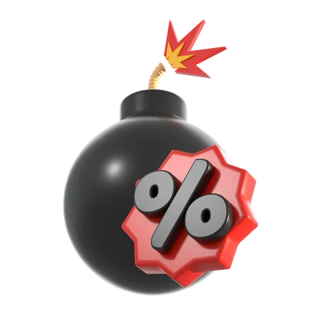 Black Friday Bomb  3D Icon