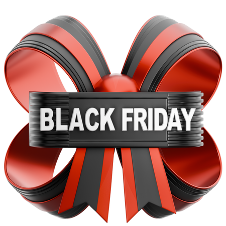 Black Friday Bowknot  3D Icon