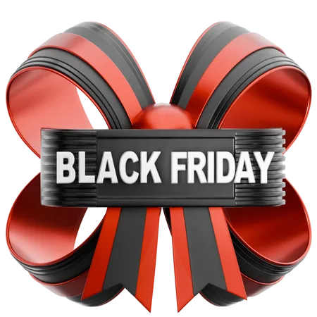 Black Friday Bowknot  3D Icon