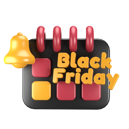 Black Friday Caledar  3D Icon