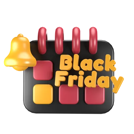 Black Friday Caledar  3D Icon