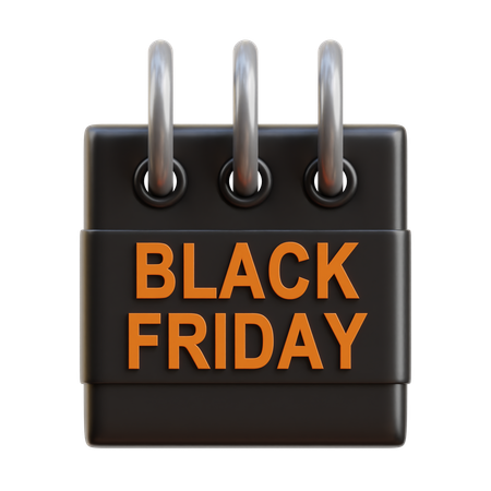 Black Friday Calendar  3D Icon