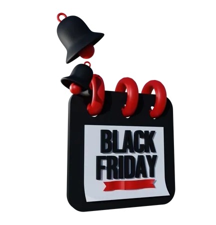 Black Friday Calender  3D Icon