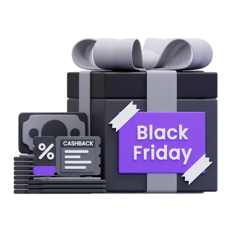 Black Friday Cashback  3D Icon