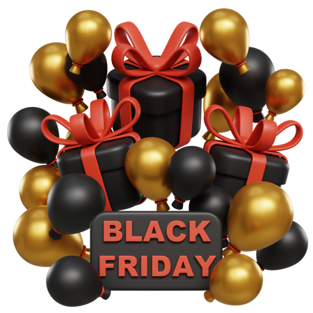 Black Friday Celebration  3D Icon