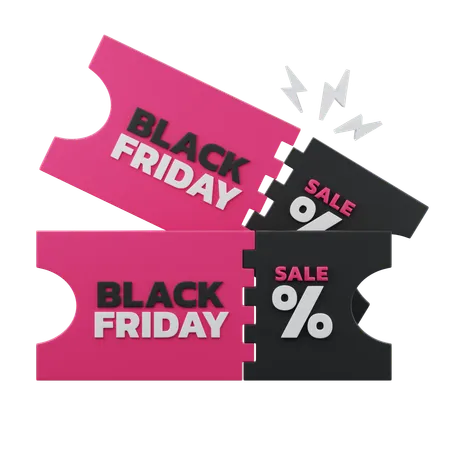 Black Friday Coupon  3D Icon