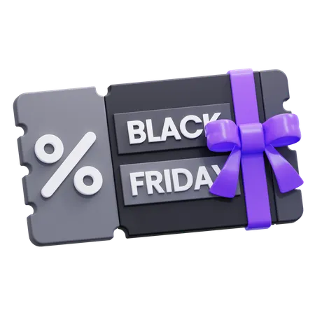 Black Friday Coupon  3D Icon