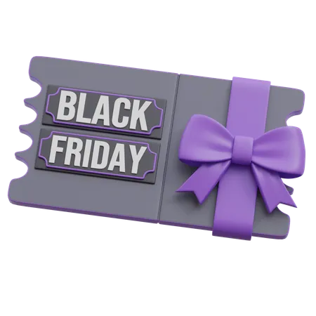 Black Friday Coupon  3D Icon