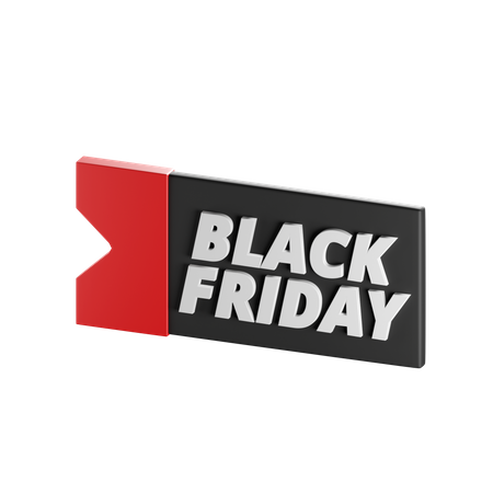 Black Friday Coupon  3D Icon