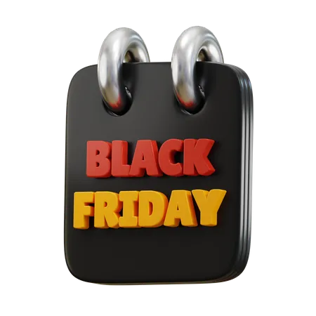 Black Friday Date  3D Icon