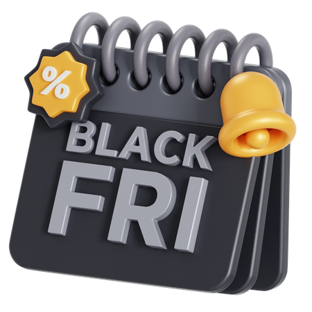 Black Friday Day  3D Icon