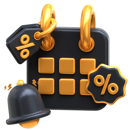 Black Friday Day  3D Icon