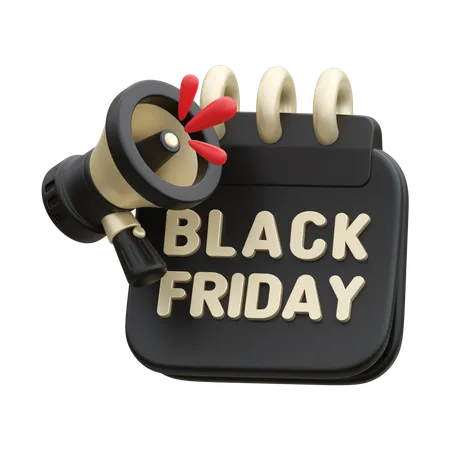 Black Friday Day  3D Icon