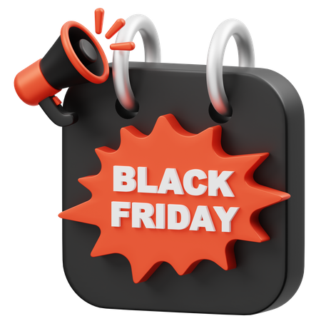 Black Friday Day  3D Icon