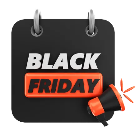 Black Friday Day  3D Icon