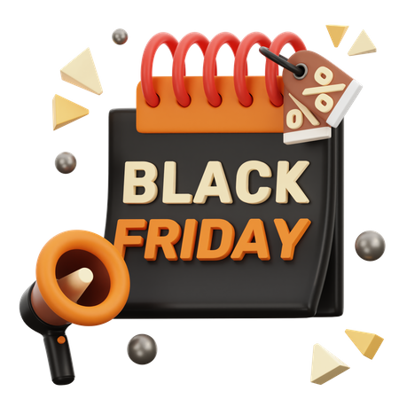 Black Friday Day  3D Icon