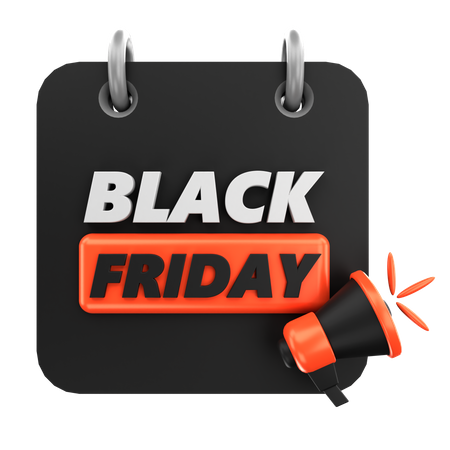 Black Friday Day  3D Icon