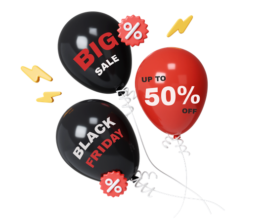 Black Friday Decoration  3D Icon