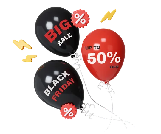 Black Friday Decoration  3D Icon