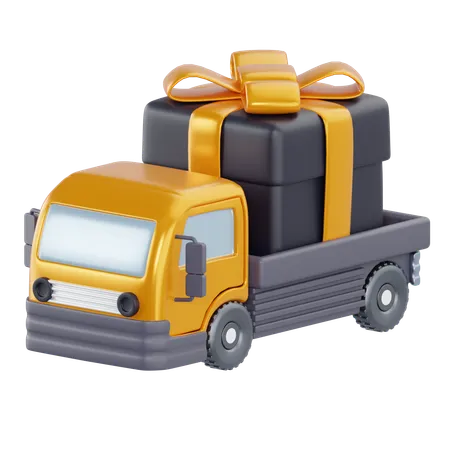 Black Friday Delivery  3D Icon