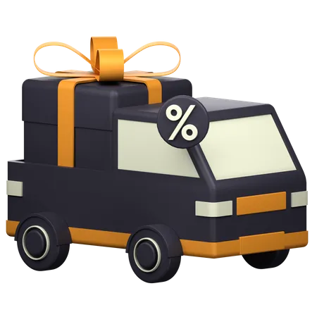 Black Friday Delivery 3 D Icon 3D Icon